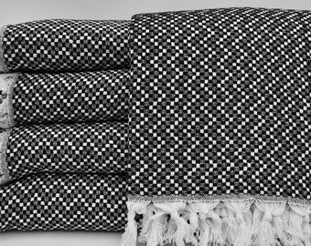 Throw Blanket,Bed Cover,Turkish Blanket,Traditional Blanket,79"x87",Turkish Bedspread,Quality Blanket,Cotton Blanket,Soft Blanket,B3-HasırB