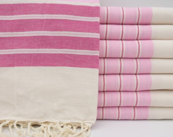 Peshtemal Towel,Pink Striped Towel,Bath Towel,Cotton Towel,Wholesale Towel,Turkish Towel,40"x70",Turkish Peshtemal,Beach Towel,M4-kolon