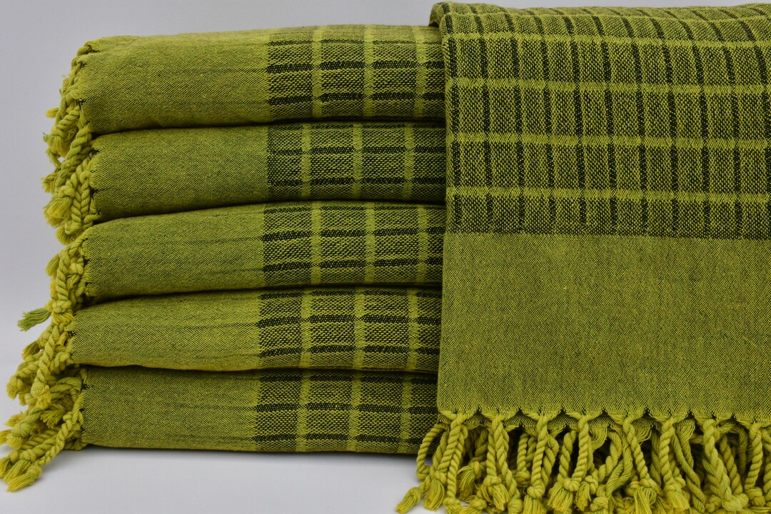 Pistachio Green Towel,stone Washed Towel,housewarming Gift Towel