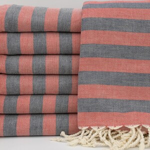 Red and Navy Blue Striped Towel,Turkish Towel,Cotton Towel,Bohemian Towel,Handmade Towel,Peshtemals,40&quot;x67&quot;,Turkey Towel,Bath Towel,B3-zebra