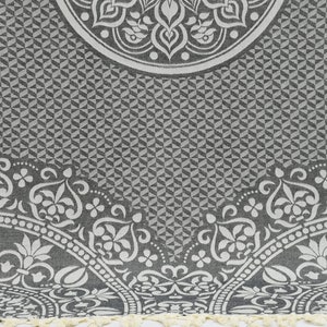 Turkish Blanket,Turkish Throw,Black Blanket,Throw Blanket,Bed Cover,Sofa Cover,87&quot;x95&quot;,Patterned Bed Cover,Turkish Bedspread,B3-DamaskB