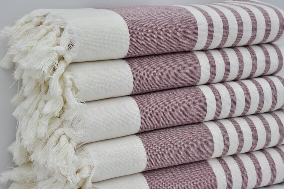 Burgundy decorative bath towels sale