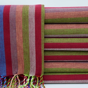 Turkish Peshtemal,Handmade Towel,Rainbow Towel,Turkish Towel,Beach Towel,Peshtemals,40&quot;x70&quot;,Organic Towel,Turkish Bath Towel,K2-gökkuşağı