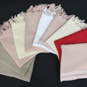 Set Of 10 Kitchen Towels, Turkish Hand Towel, Personalized Gift, Housewarming Gift, Face Towel, Service Towel, Custom Dishcloths, 20"x40"