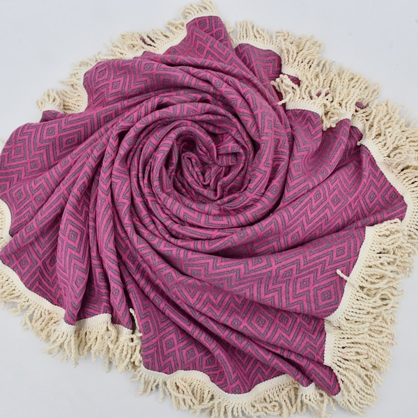 Round Plumeria Beach Towel main image 0