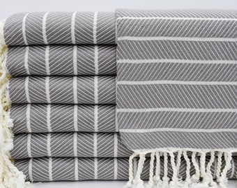 Turkish Towel,Bamboo Towel,Gray Towel,Picnic Towel,Designer Towel,Hammam Towel,38"x70",Sauna Towel,Pool Towel,Turkish Peshtemal,B4-göcek