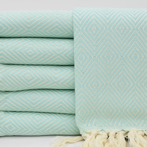 Beach Towel,Design Towel,Handmade Towel,Turkish Towel,40&quot;x70&quot;,Mint Green Towel,Wholesale Towel,Pattern Towel,Bulk Towel,K1-büyükelmas