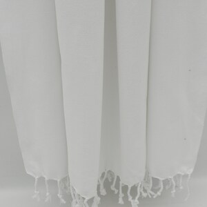 Flat White Towel,Paintable Towel,Turkish Towel,Turkish Peshtemal,White Towel,40''x70'',Cotton Towel,Beach Towel,100x180,Bath Towel,B1-beyaz image 8