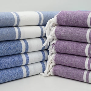 Set of 10 Pcs Towel,Turkish Towel,35"x70"Beach Towel,Hammam Towel,Bulk Towel,Anatolian Towel,Handmade Towel,Yoga Towel,Personalized Towel