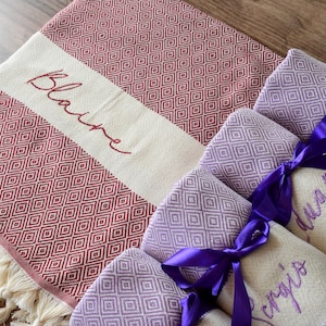 Custom Monogrammed Towel, Personalized Beach Towel, Bridesmaid Gift, Wedding Gift, Holiday Towels, Custom Bath Towels