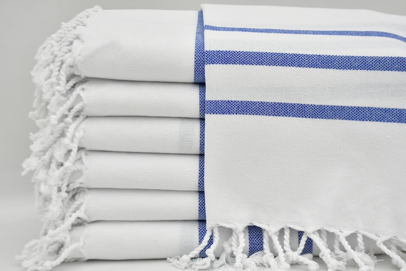 Navy Striped Hand Toweldish Towelturkish Etsy