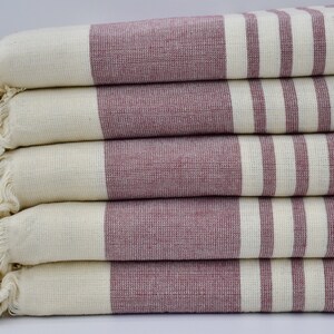Turkish Towel,Burgundy Towel,Bachelorette Party Towel,Hammam Towel,Terry Towel,Towels,38&quot;x67&quot;,Bath Towel,Handwoven Towel, B9-terry