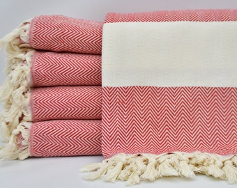 Turkish Bedspread,Turkish Blanket,Handmade Blanket,Red Blanket,Turkish Towel,Home DecorBeach Blanket,79"x91",Turkish Throw,K3-damlaB