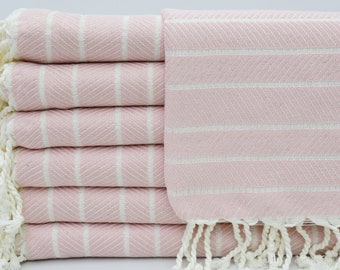 Bridesmaid Towel,Turkish Towel,Wedding Gift Towel,Bamboo Towel,Powder Pink Towel,38"x70",Bathroom Tower,Spa Towel,Turkish Peshtemal,B4-göcek