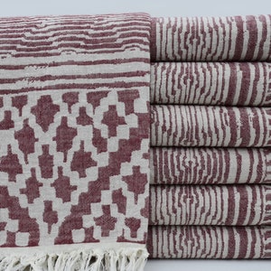 Beach Towel,Burgundy Towel,Yoga Towel,Cotton Towel,Bath Towel,40"x70",Fitness Towel,Picnic Towel,Table Throw Towel,Camp Towel,B7-aztec