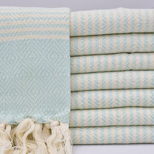 Hand Towel,Mint Green Hand Towel,Handmade Towel,Peshkir Towel,25&quot;x40&quot;,Turkish Hand Towel,Handwoven Towel,Tea Towel,Dish Towel,K1-kesikH
