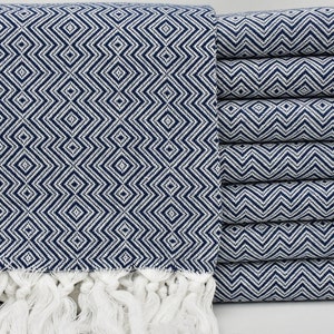 Turkish Towel,Dark Navy Towel,Festival Towel,Bachelorette Party Towel,Beach Towel,40&quot;x70&quot;,Turkish Peshtemal,Soft Towel,Bulk Towel,K1-atıl