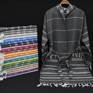 Szlafrok, szlafrok z tureckiego ręcznika, spersonalizowany upominek na przyjęcie, ozdobne kimono, lekki szlafrok, prezent na parapetówkę, szlafroki dla druhen