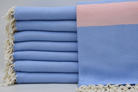 Blau und Hellrosa Handtuch, 100% Bambus Handtuch, Trkisch Peshtemal,  Trkis Handtuch, Strandtuch, 40 '' x 70 '', Badetuch, Badetuch, Ultra Soft  Handtuch, B1-bambu - Etsy.de
