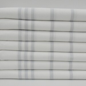 Gray Striped Towel,Beach Towel,40&quot;x70&quot;,Peshtemal Towel,Cotton Towel,Spa Towel,Turkish Towel,White Towel,Handmade Towel,Peshtemal,B1-vartan