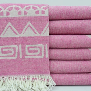 Pink Towel,Curtian Towel,Decorative Towel,Handcrafted Towel,Beach Towel,40''x70'',Personalized Towel,Pattern Towel,Hotel Towel,k3-okyaprak