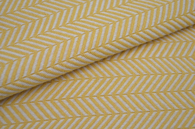 Yellow Cotton Rich Throw Blanket
