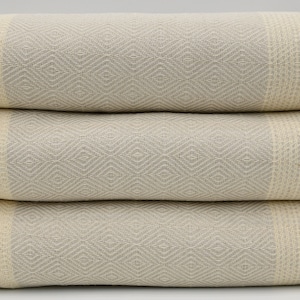79&quot;x95&quot;,Beige And Cream Blanket,Bed Rug,Peshtemal Cover,Turkish Blanket,Sofa Cover,Throw Towel,Beach Blanket,Turkish Towel,B2-nefesB