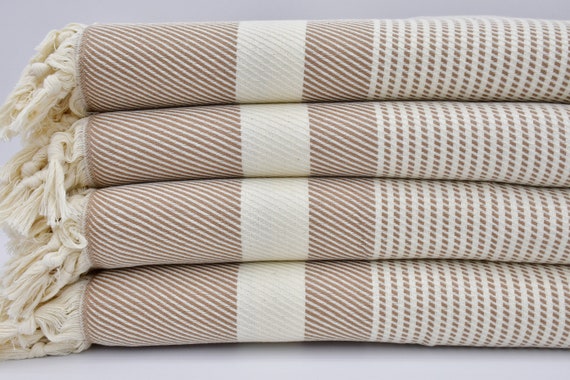 Turkish Throw,Brown Blanket,Home Decor Blanket,Sofa Blanket,Throw Blanket,83''x95''Turkish Blanket,Bamboo Blanket,Cotton Throw,BD-satrançB
