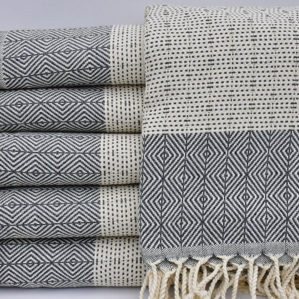 Gray Towel,Wholesale Towel,40"x70",Diamond Towel,Turkish Towel,Spa Towel,Tribal Towel,Turkish Peshtemal,Sauna Towel,Beach Peshtemal,B2-nefes