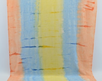 Painted Towel,Colorful Towel,Surfer Beach Towel,Batik Towel,Turkish Towel,Dye Beach Towel,38''x65",Dip Dye Batik Towel,B1-batik60