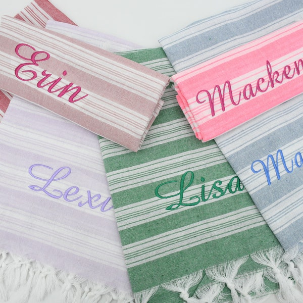 Personalized Gift Towel, turkishdowry, Bridesmaid Gift Towel, Turkish Towel, Bachelorette Party Towel, 40"x70", Turkish Beach Towels, Fouta