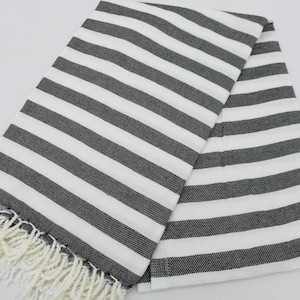 Turkish Towel,black and White Towel,cotton Towel,sauna Towel,pool Towel ...
