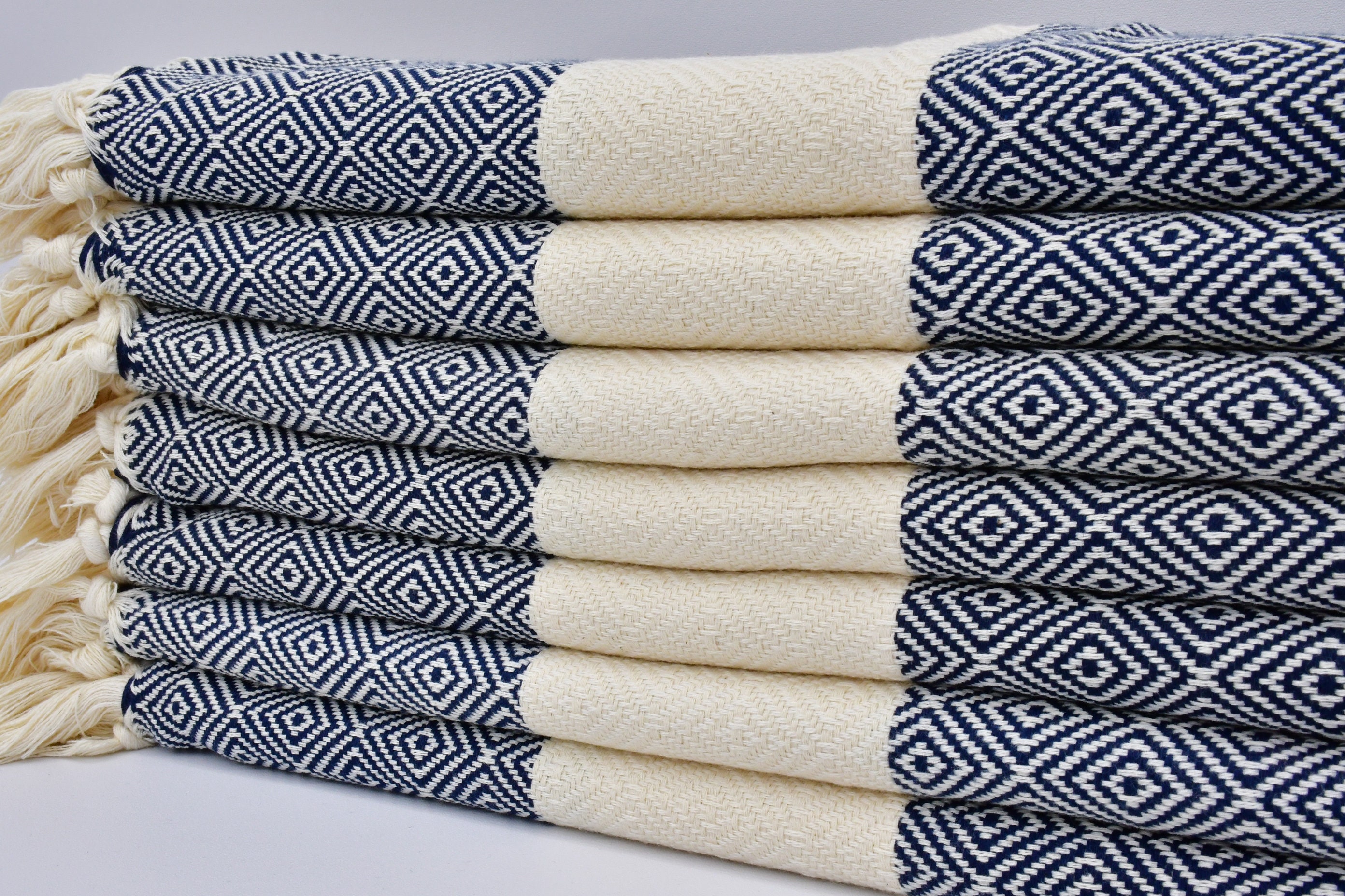 Marine blau Handtuch Küche Handtuch Geschirrtuch | Etsy