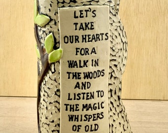Let's Take Our Hearts for a Walk Vase