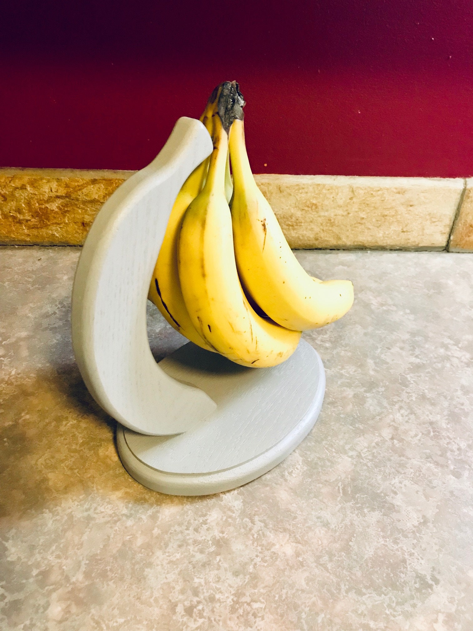 Wood Banana Holder Etsy