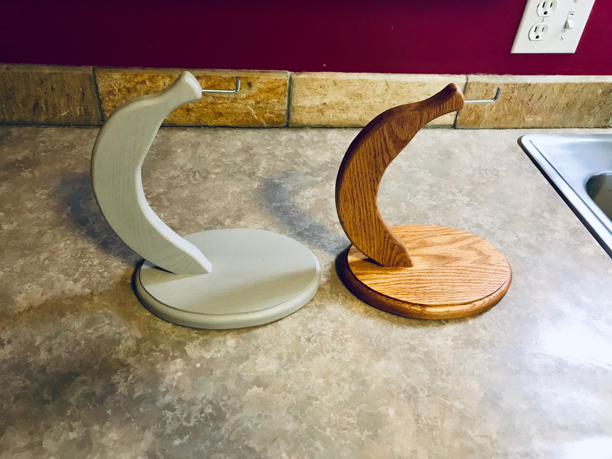 Wood Banana Holder Etsy