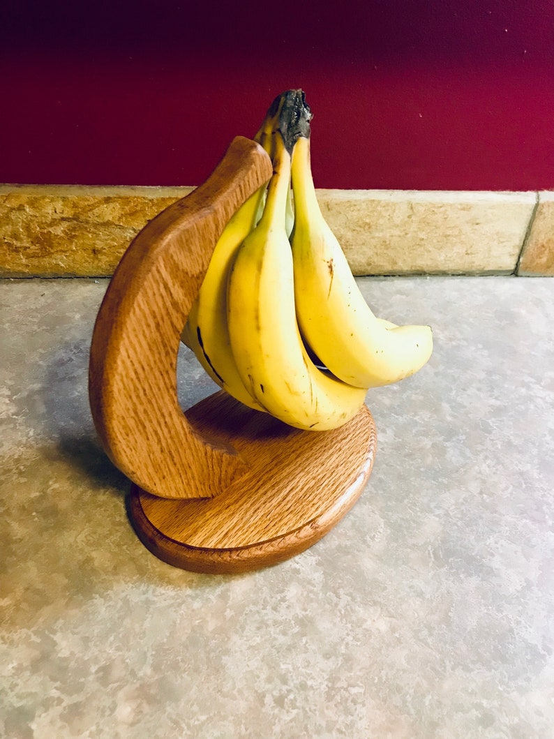 Wood Banana Holder Etsy