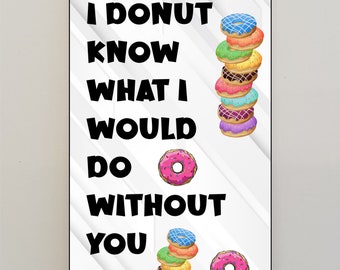 Funny Donut Quotes Etsy