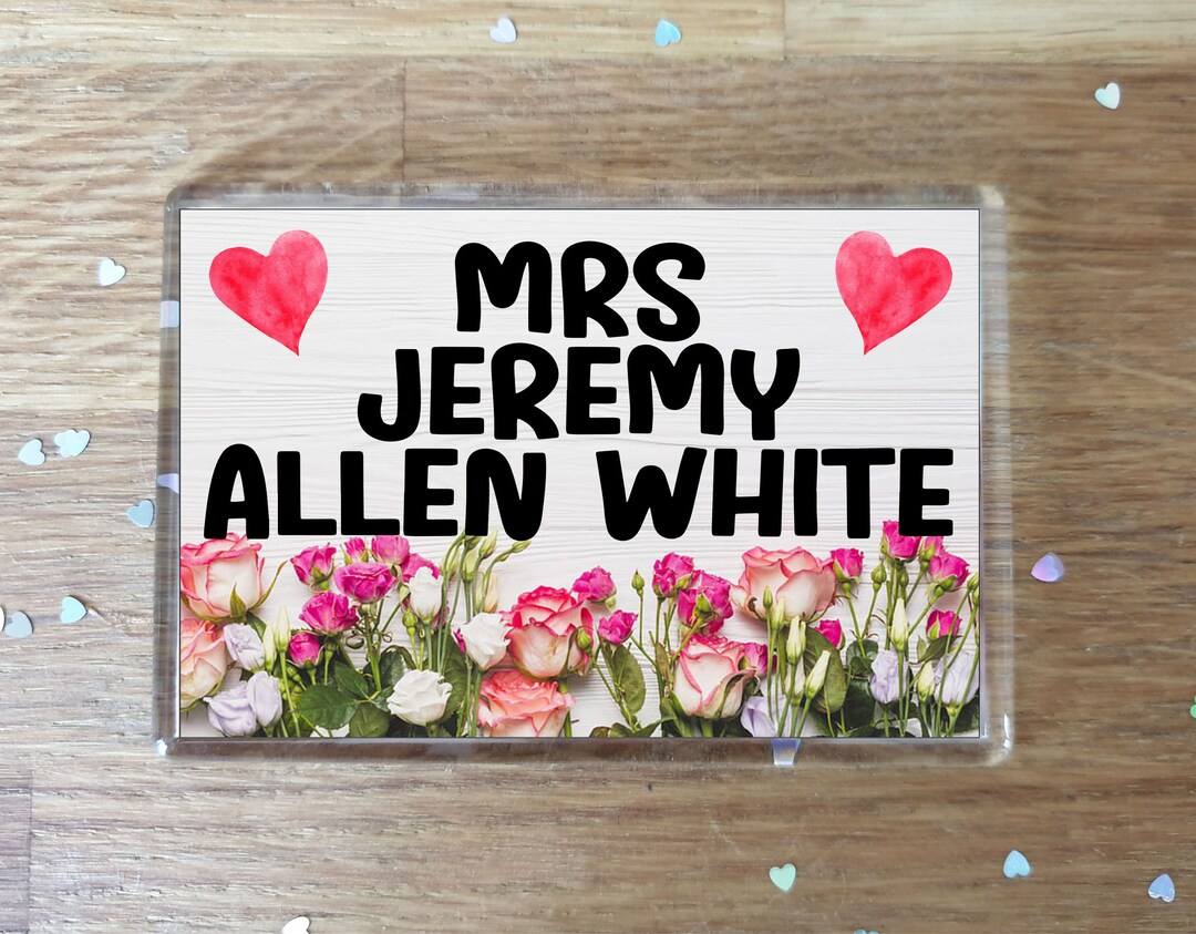 Jeremy Gift Fun Jeremy Allen White Fridge Magnet Gift Mrs Jeremy Allen White ...