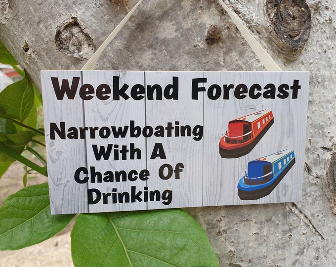 Canal Boat Art Plaque, Canal Boat Room Decor, Canal Boat Painting, Canal Boat Gift, Canal Boat