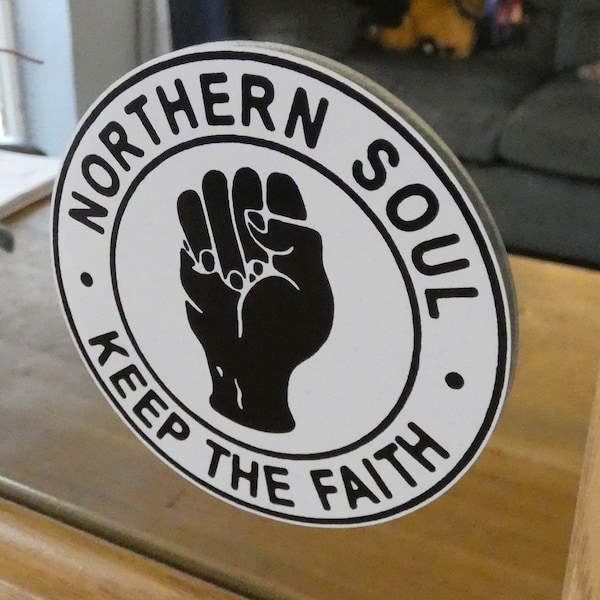 4 x Northern Soul Dance Music Fan Car/Van/Truck/Lorry Printed Stickers Decals 50mm