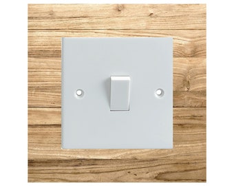 Oak Wood Pattern Electrical Light Switch Surround Printed Vinyl Sticker Decal