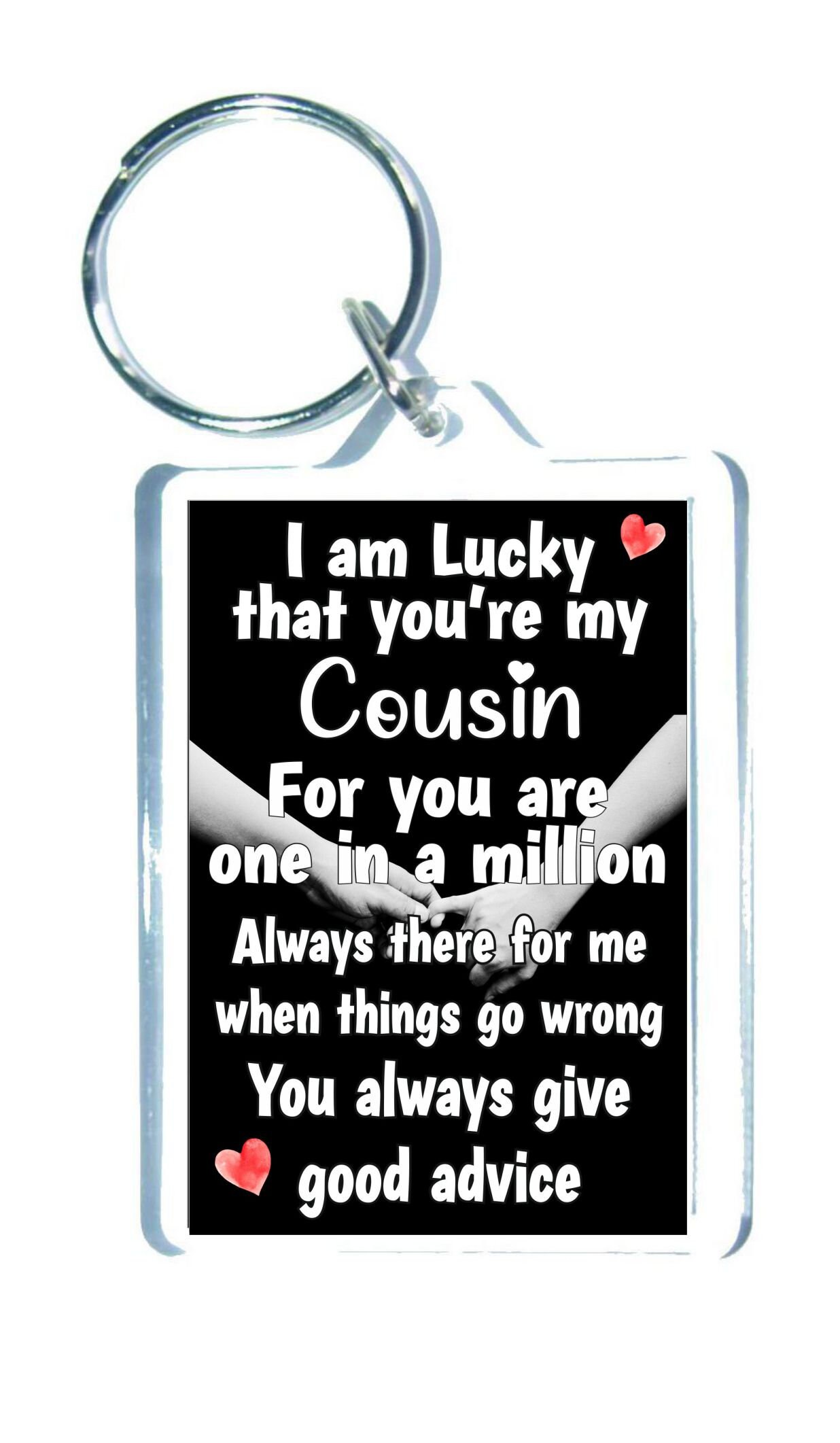 Cousin Key Ring with Clip, Adult Unisex, Size: One Size