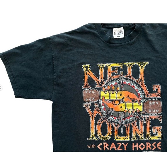 Vintage 96 Neil Young w/ Crazy Horse Shirt - image 3