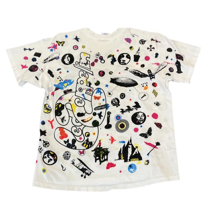 Vintage Led Zeppelin AOP Tee - Etsy Vintage Led Zeppelin AOP Tee - Etsy