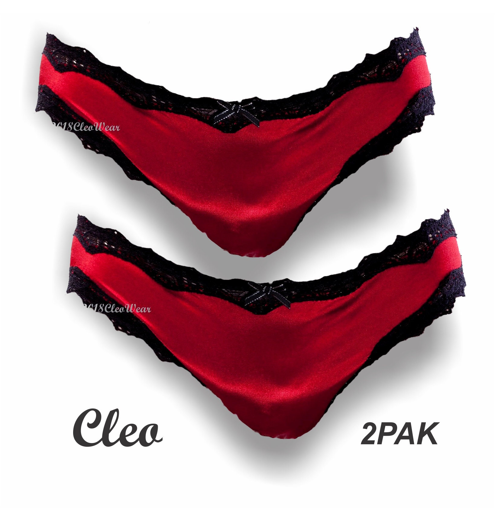 Satin Panties for MEN - Save With a 2PAK - The Smooth and Lacy Bordello Brief