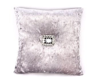 Square Or Oblong Cushion Contemporary Scatter Cushions Diamante Sequins or Plain