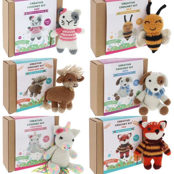 Crochet Animal Kits Etsy UK