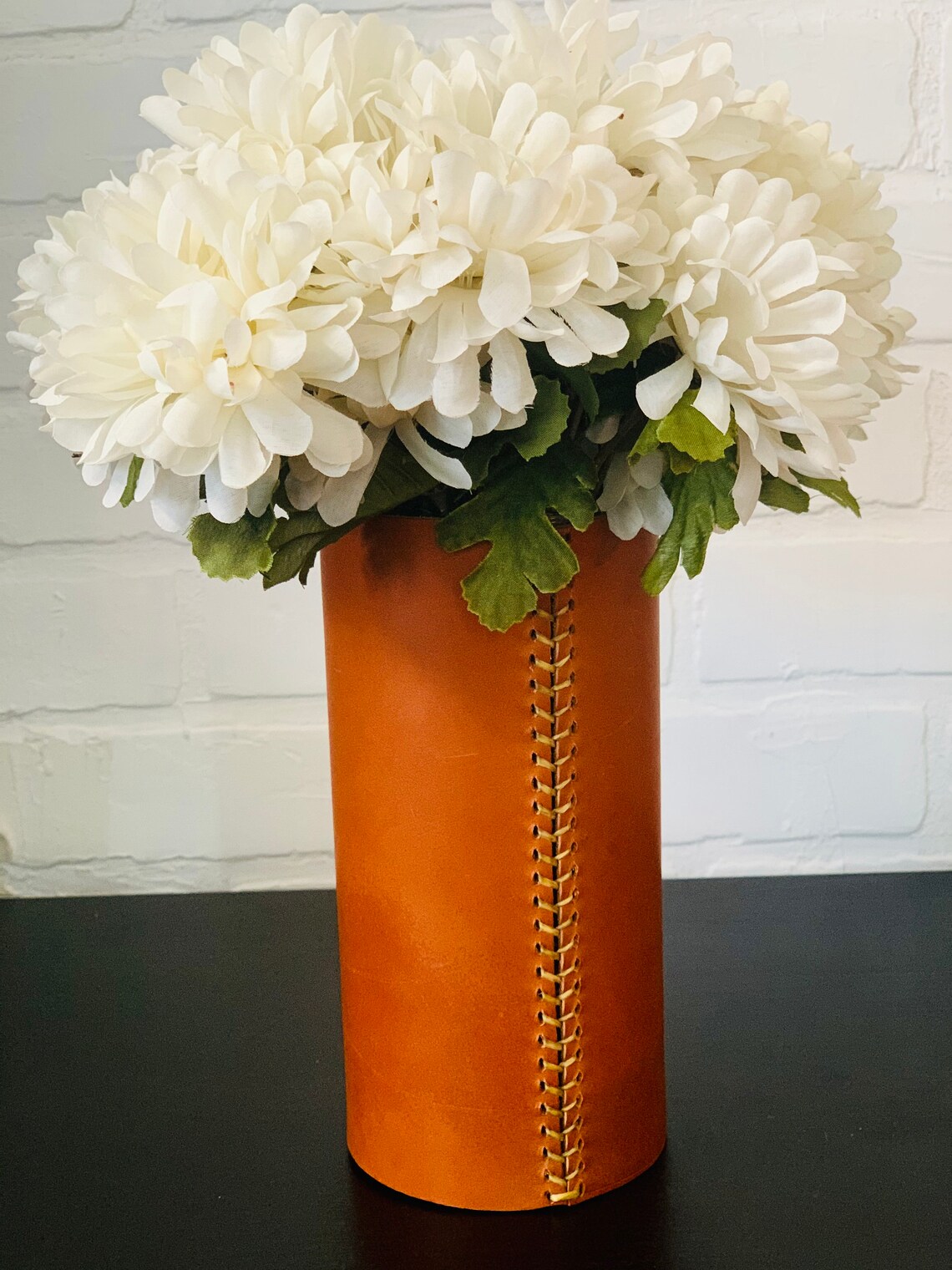 Leather Wrapped Vases Etsy Canada