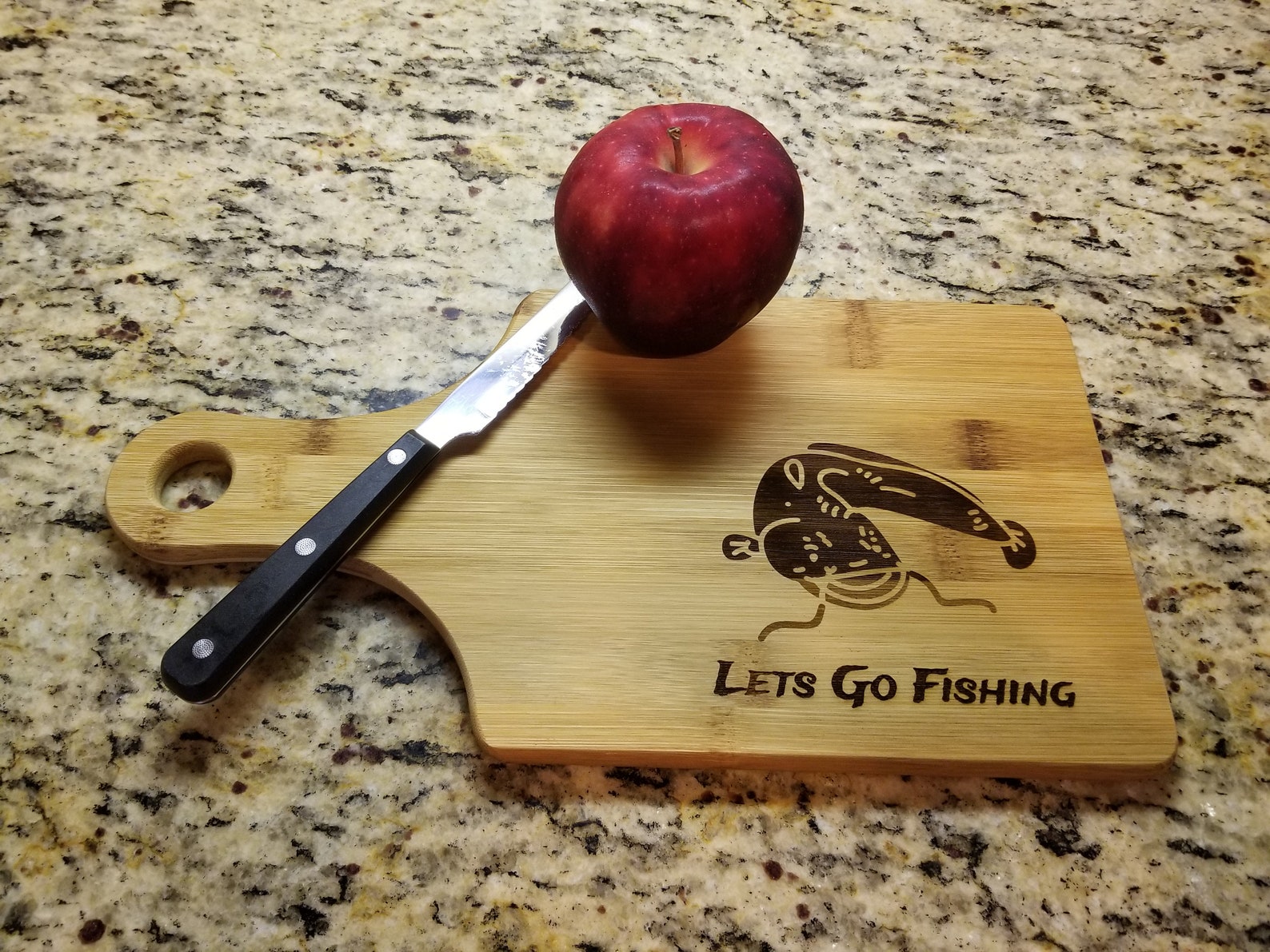 Catfish Personalized Bamboo Cutting Board / 13.5 x 7 / Etsy